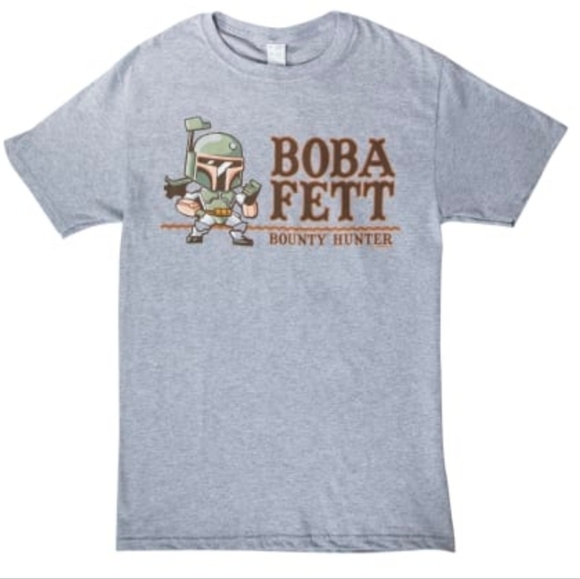 Star Wars Boba Fett Bounty Hunter t-shirt Grey L - Picture 1 of 7